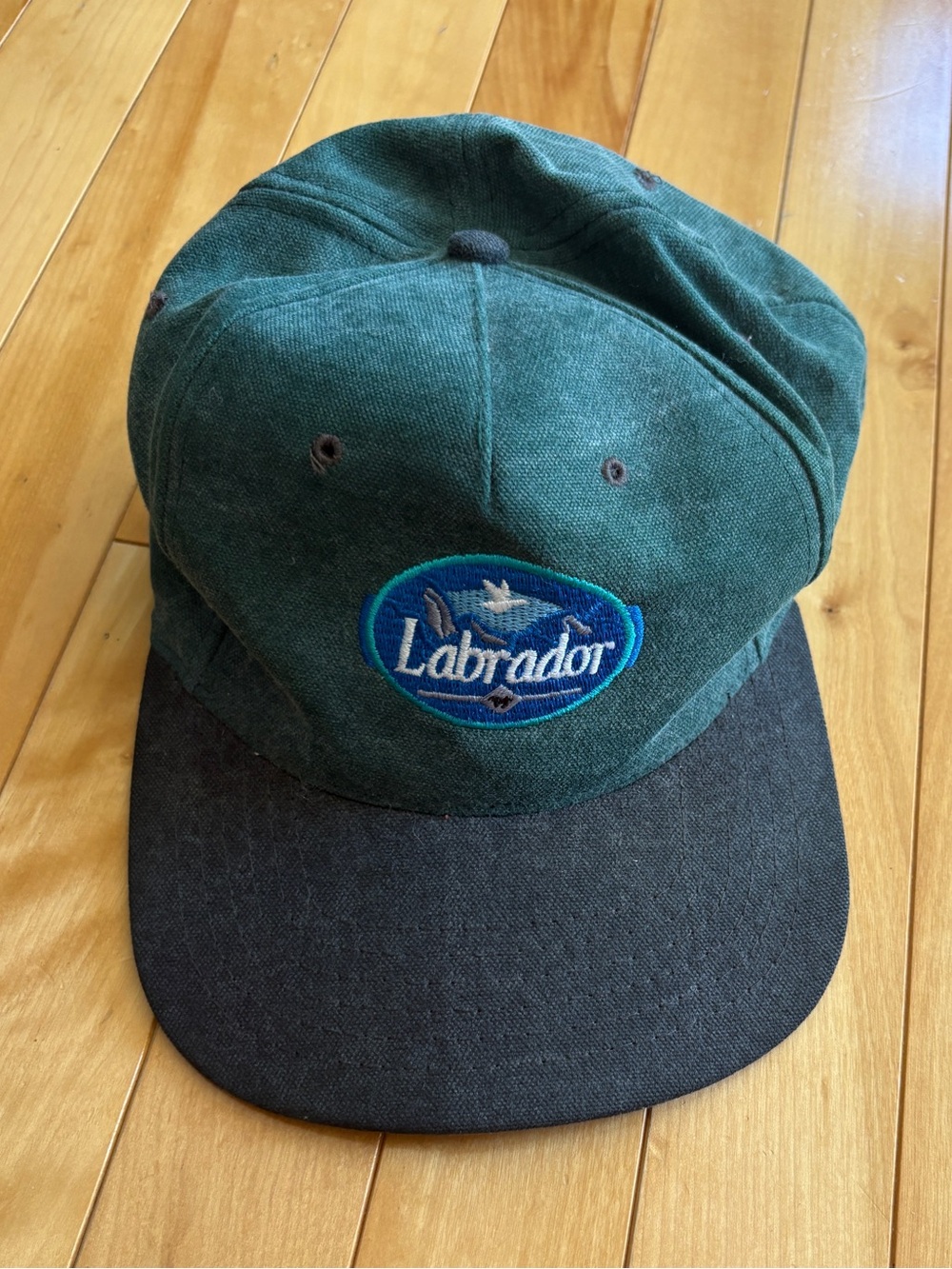 Vintage Baseball Cap Hat Green Grey LABRADOR One Size ATM no tags